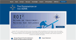 Desktop Screenshot of foundation.asnr.org